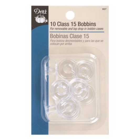 Dritz - Class 15 Bobbins - 10 Pack - 937